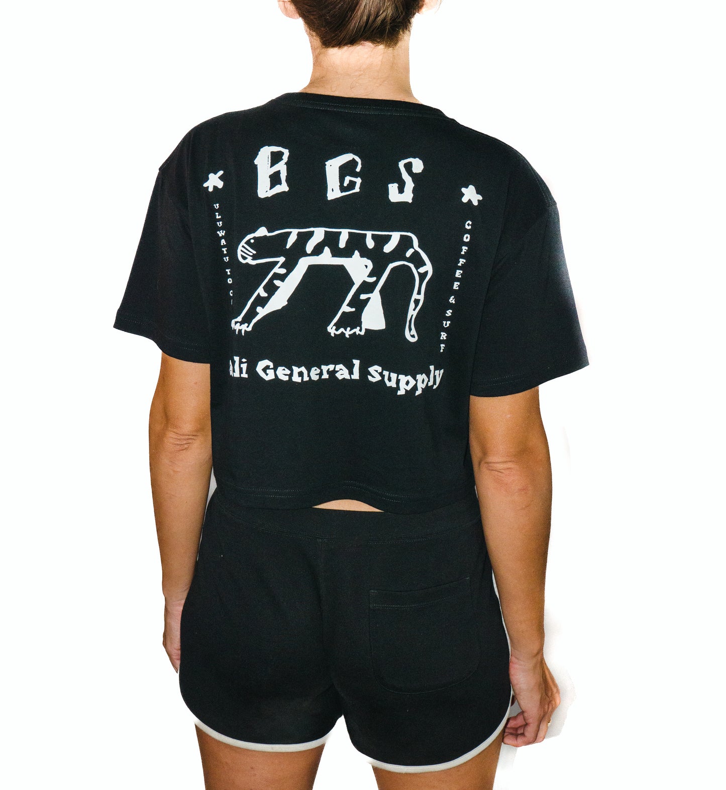 BGS Macan Crop Tee - Black