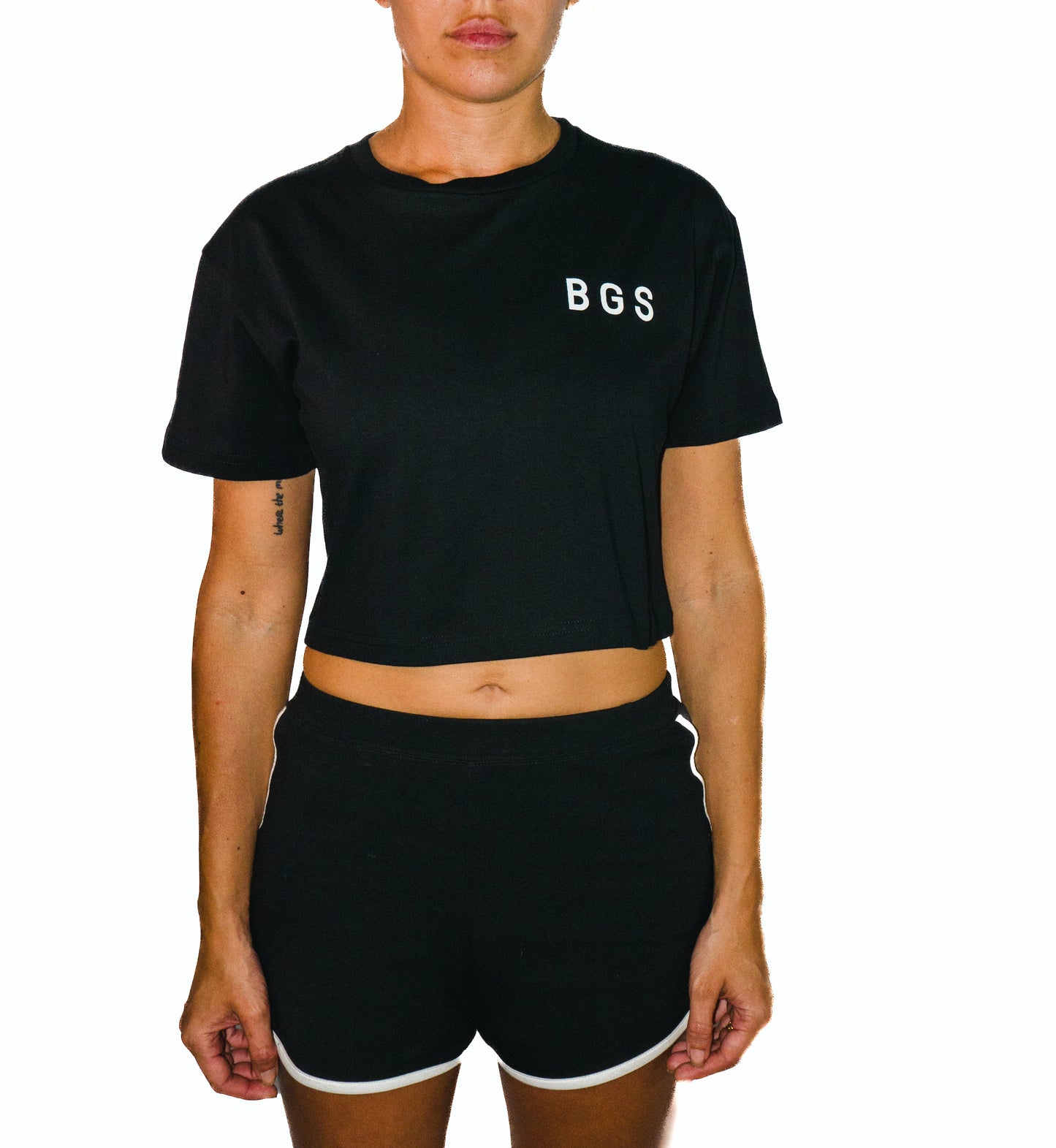 BGS Tiger++ Crop Tee Black