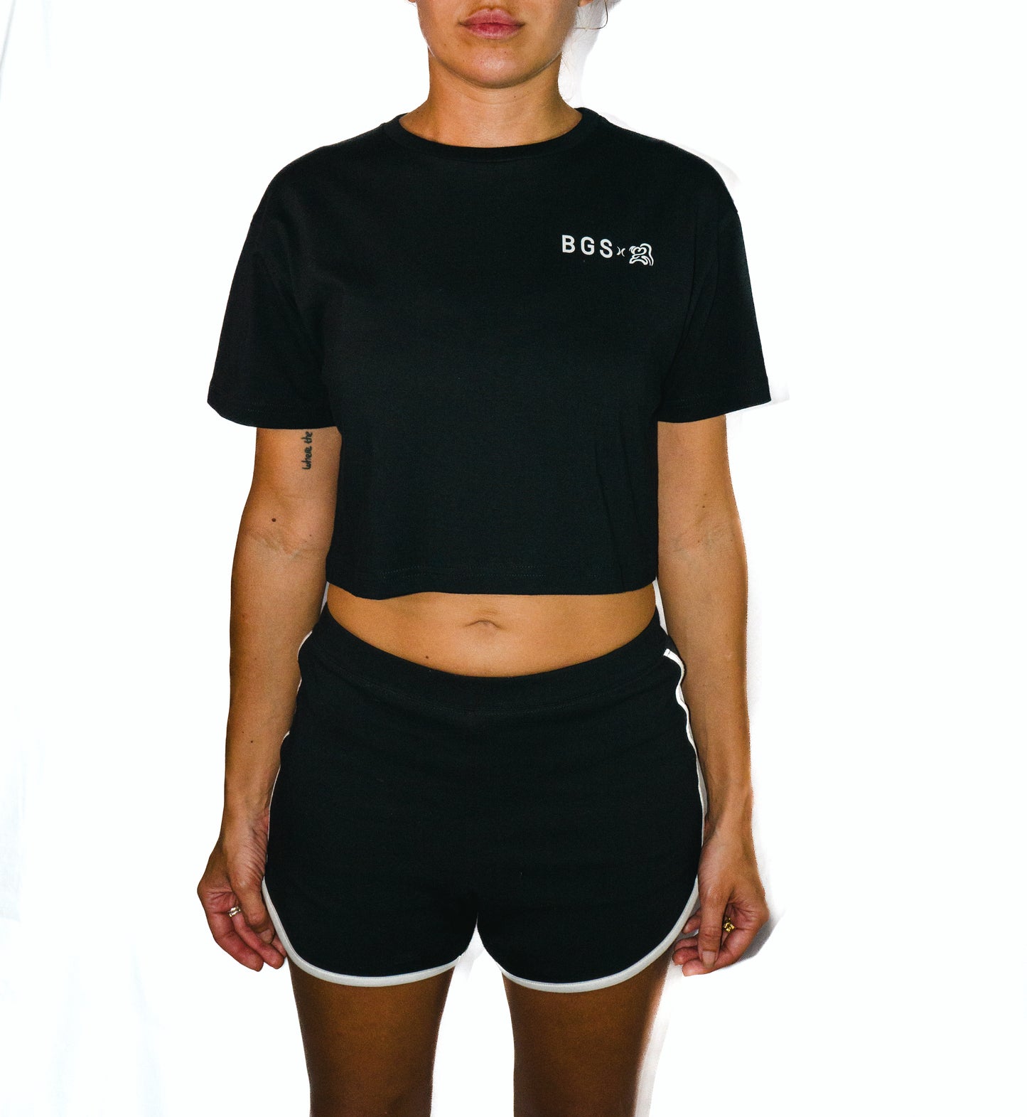 BGS Barong Crop Tee Black