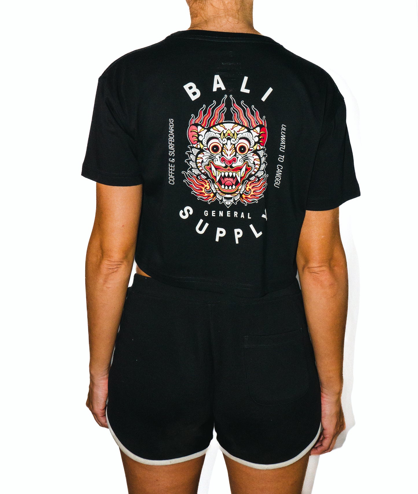 BGS Barong Crop Tee Black