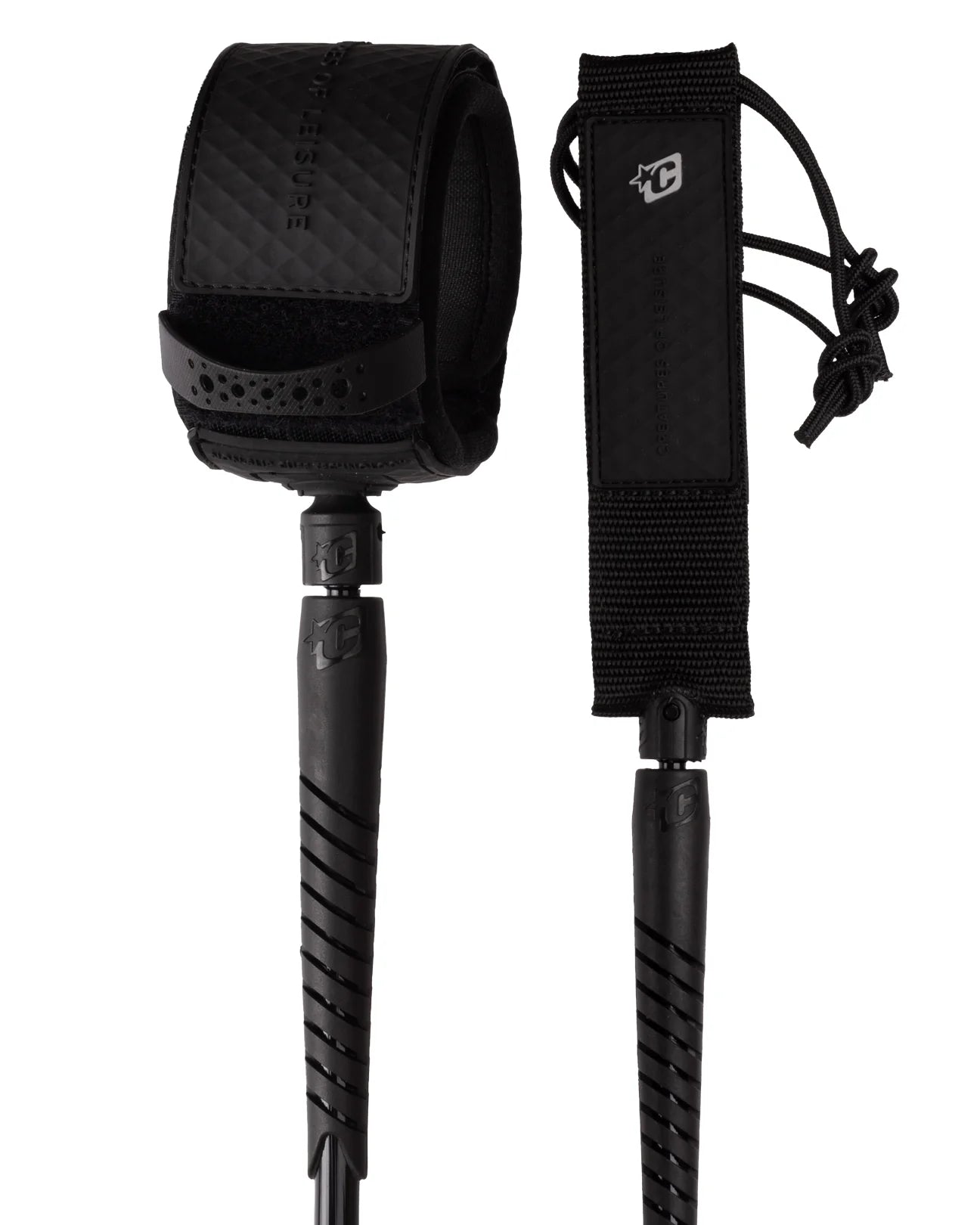 Creatures Outer Reef 8' Leash - Black/Silver
