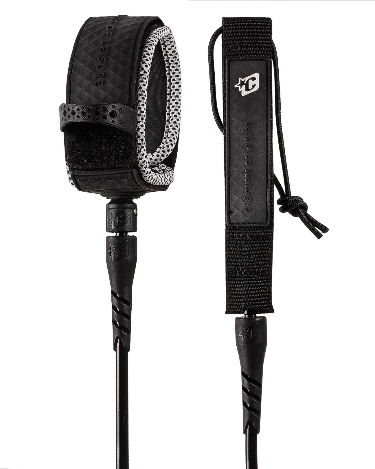 Creatures Pro 7' Leash - Black/White