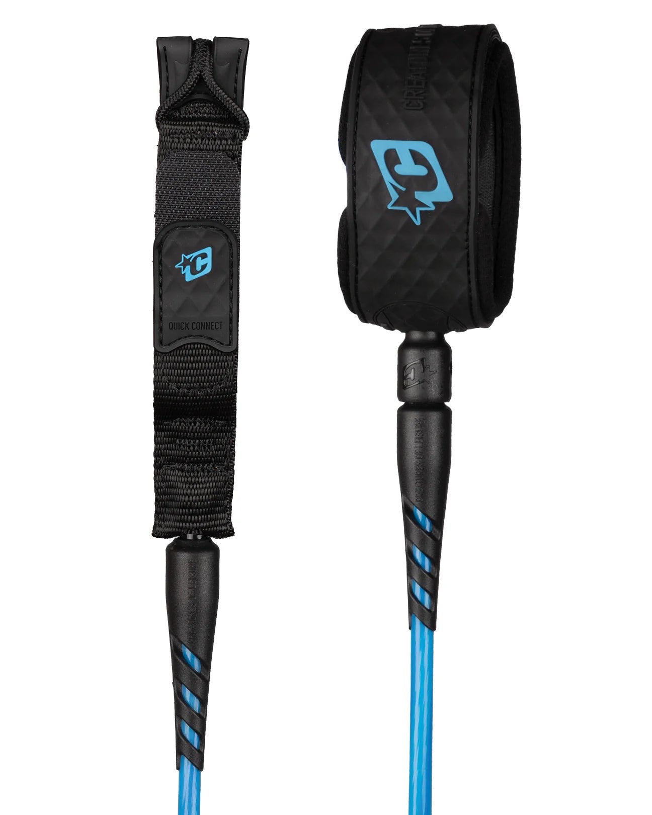 Creatures Reliance 2.0 | Standard Duty | 7ft Leash - Black/Cyan