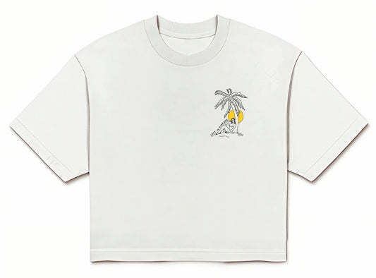 Lust Paradise Crop Tee Women - White