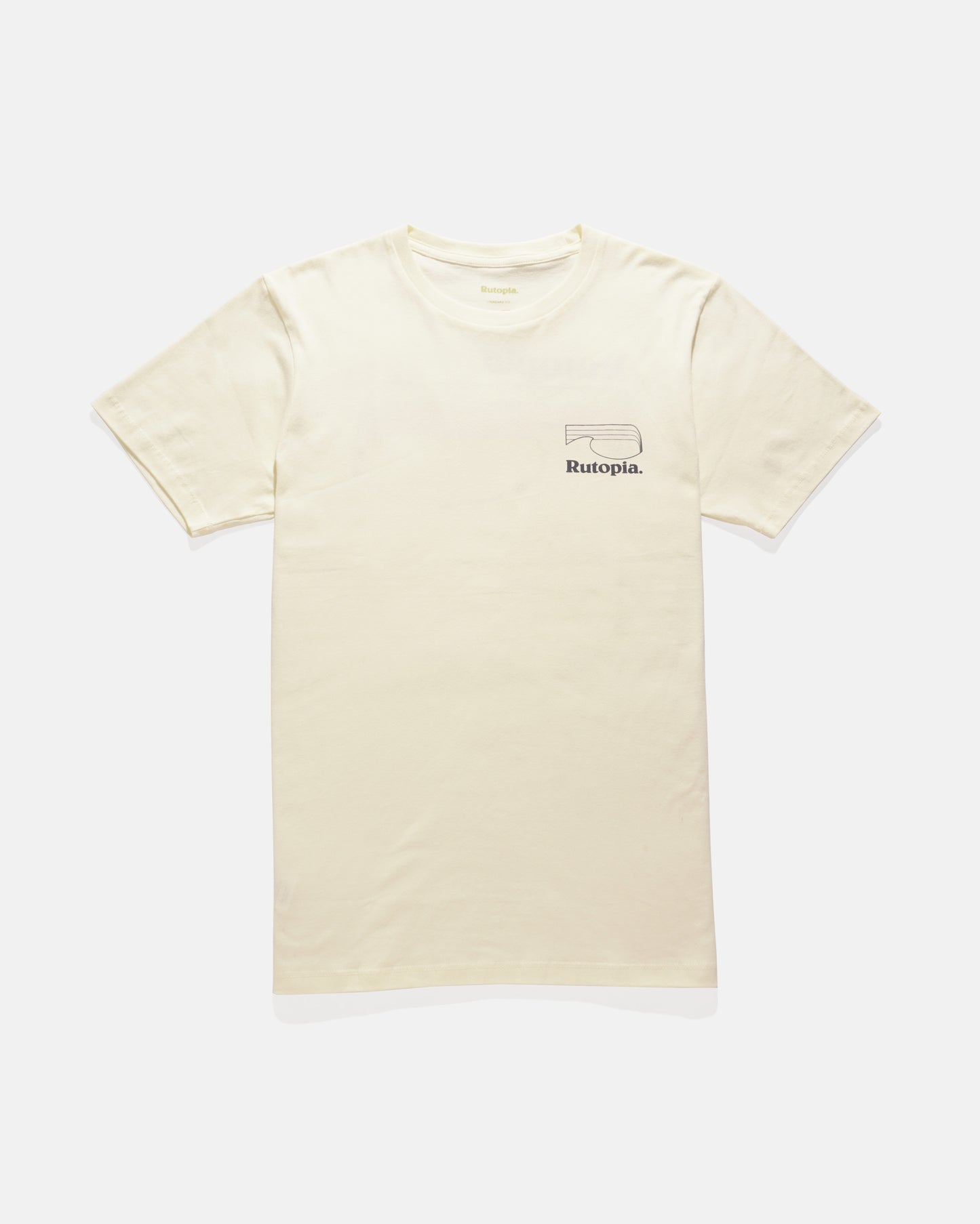 Rutopia Logo Wave Tee Men - Ivory