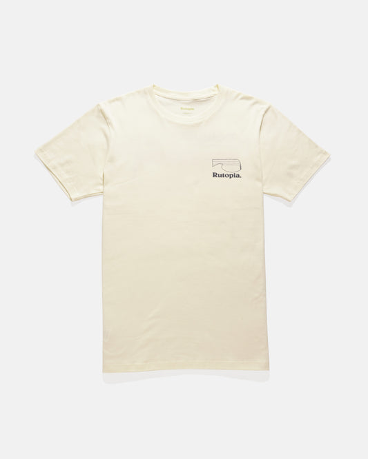 Rutopia Logo Wave Tee Men - Ivory