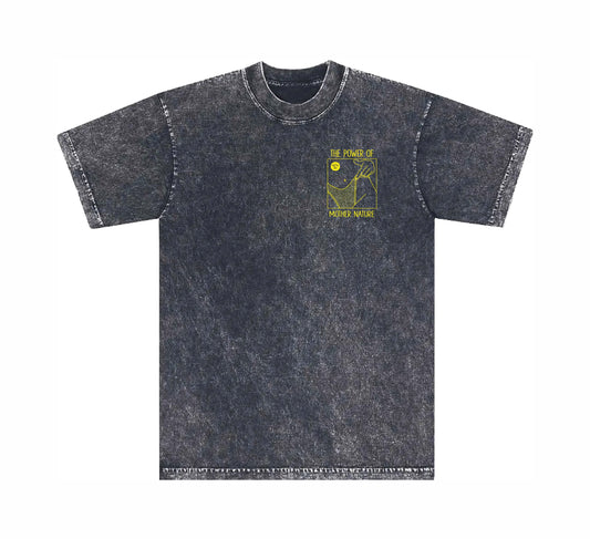 Mother Nature Relax Tee Men - Blackwash