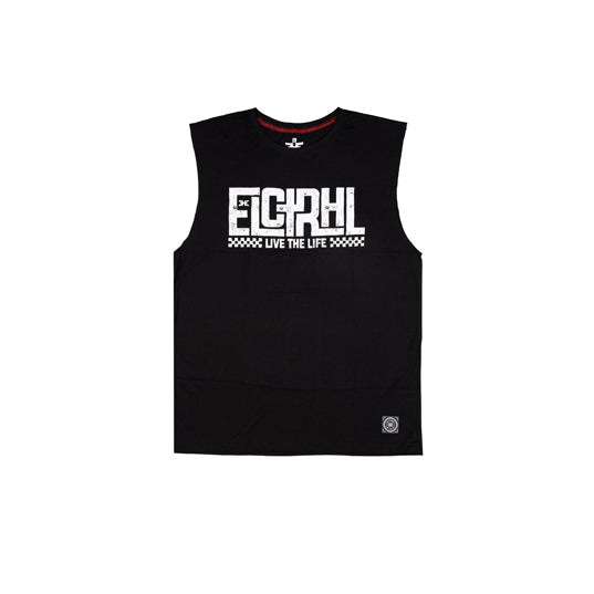 MTSM FONTFUSHION Men Tank - Black