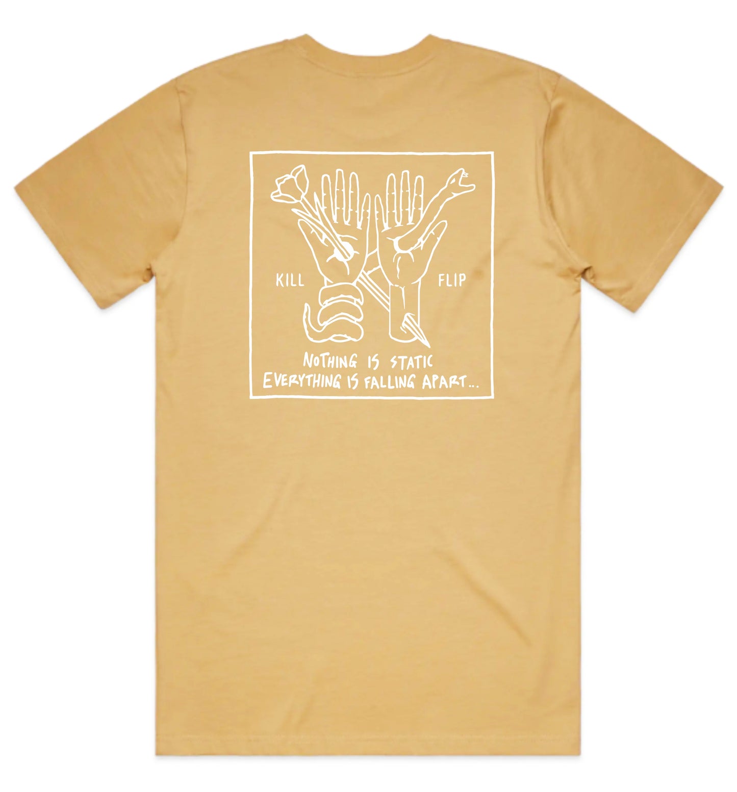 Nothing Static Tee Men - Brown