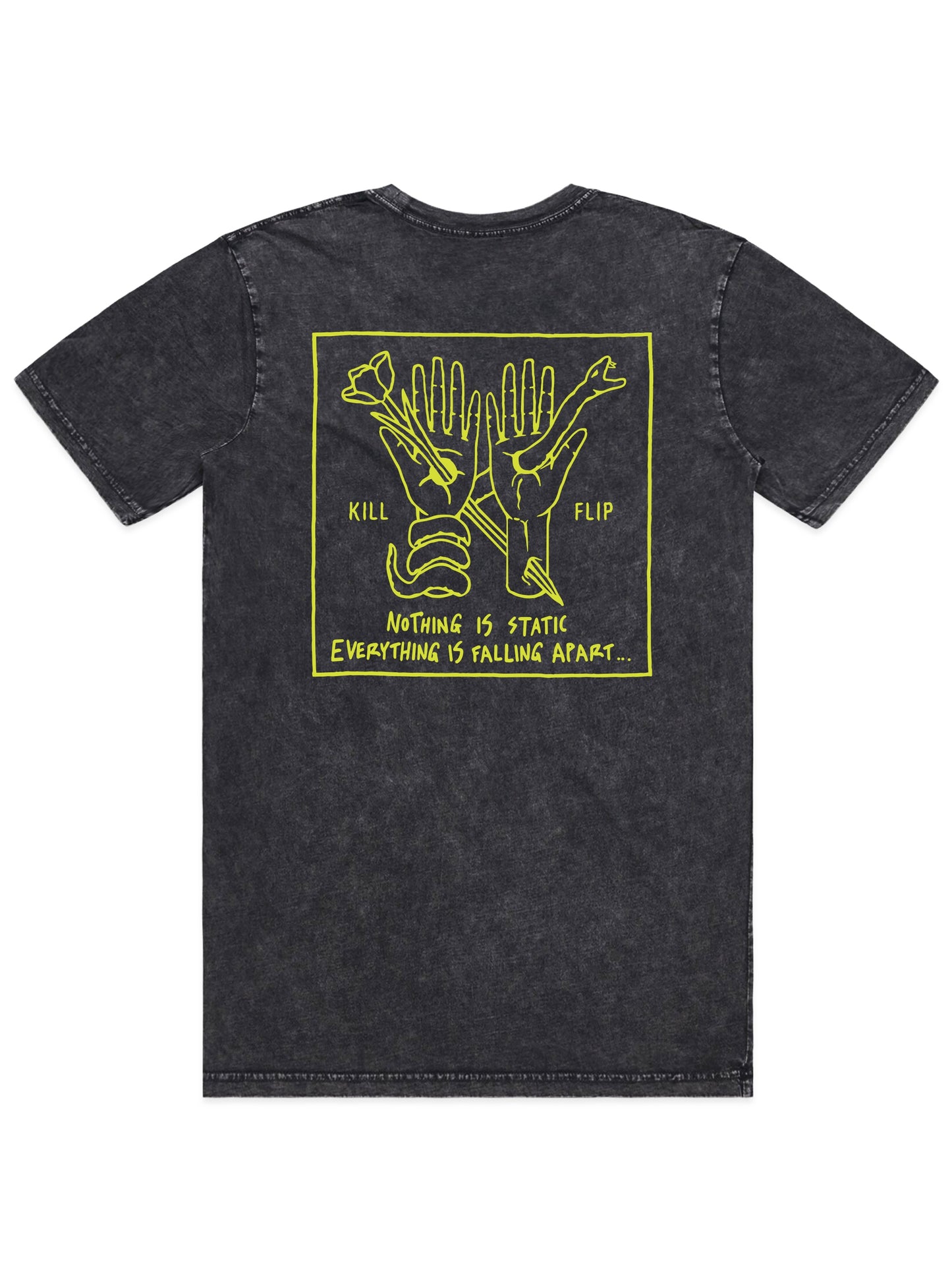 Nothing Static Tee Men - Blackwash