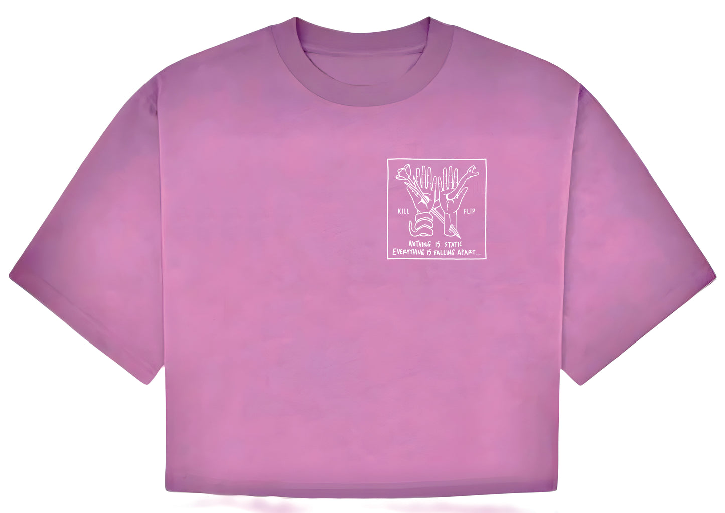 Nothing Static Crop Tee Women - Purplewash