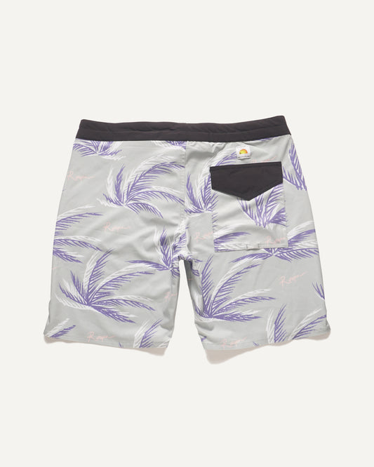 Rutopia Purple Palm Boardshort Men - Coral