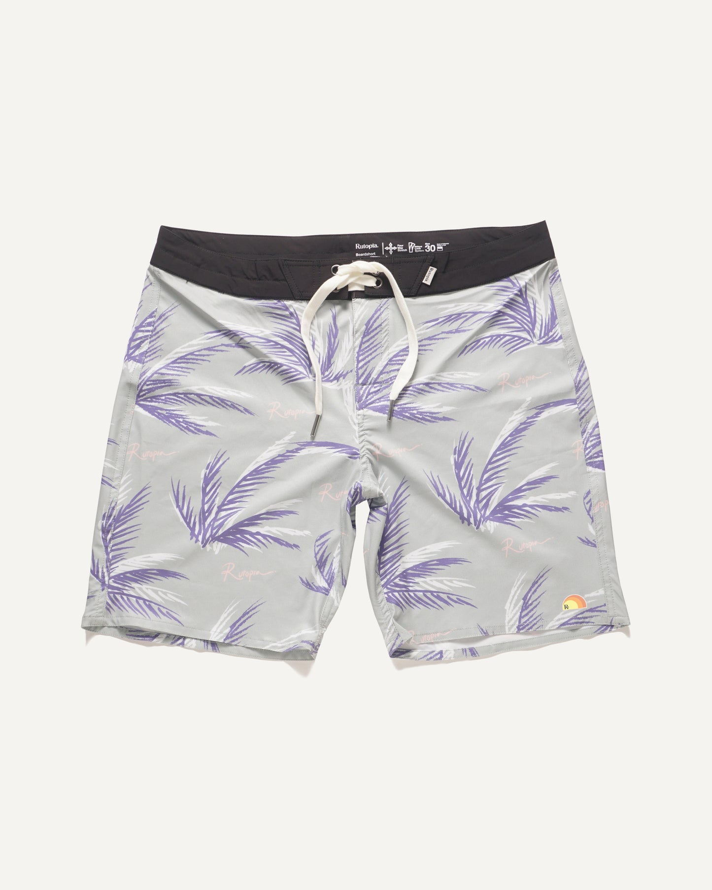 Rutopia Purple Palm Boardshort Men - Coral