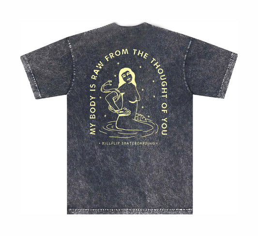 Raw Body Relax Tee Men - Blackwash