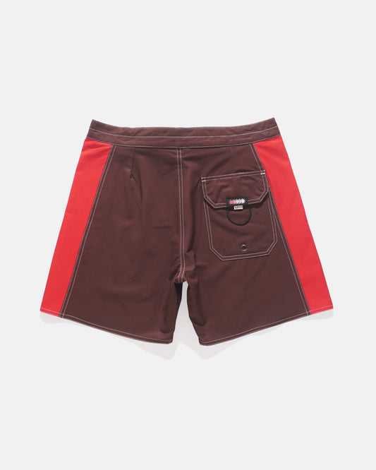 Rutopia Red Brown Collab Boardshort Men - Brown
