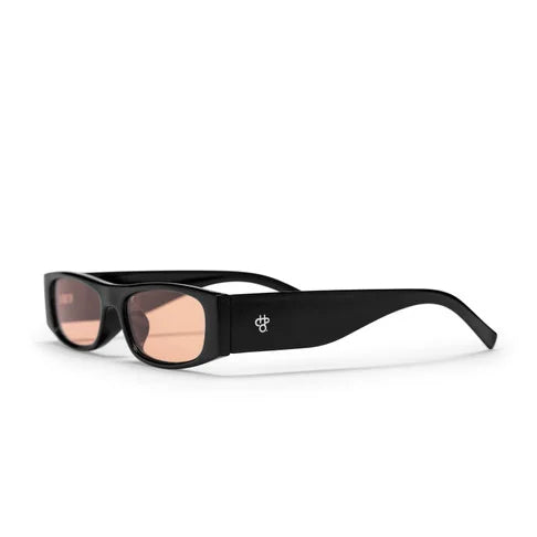 Sigrid Shiny Black/Light Orange