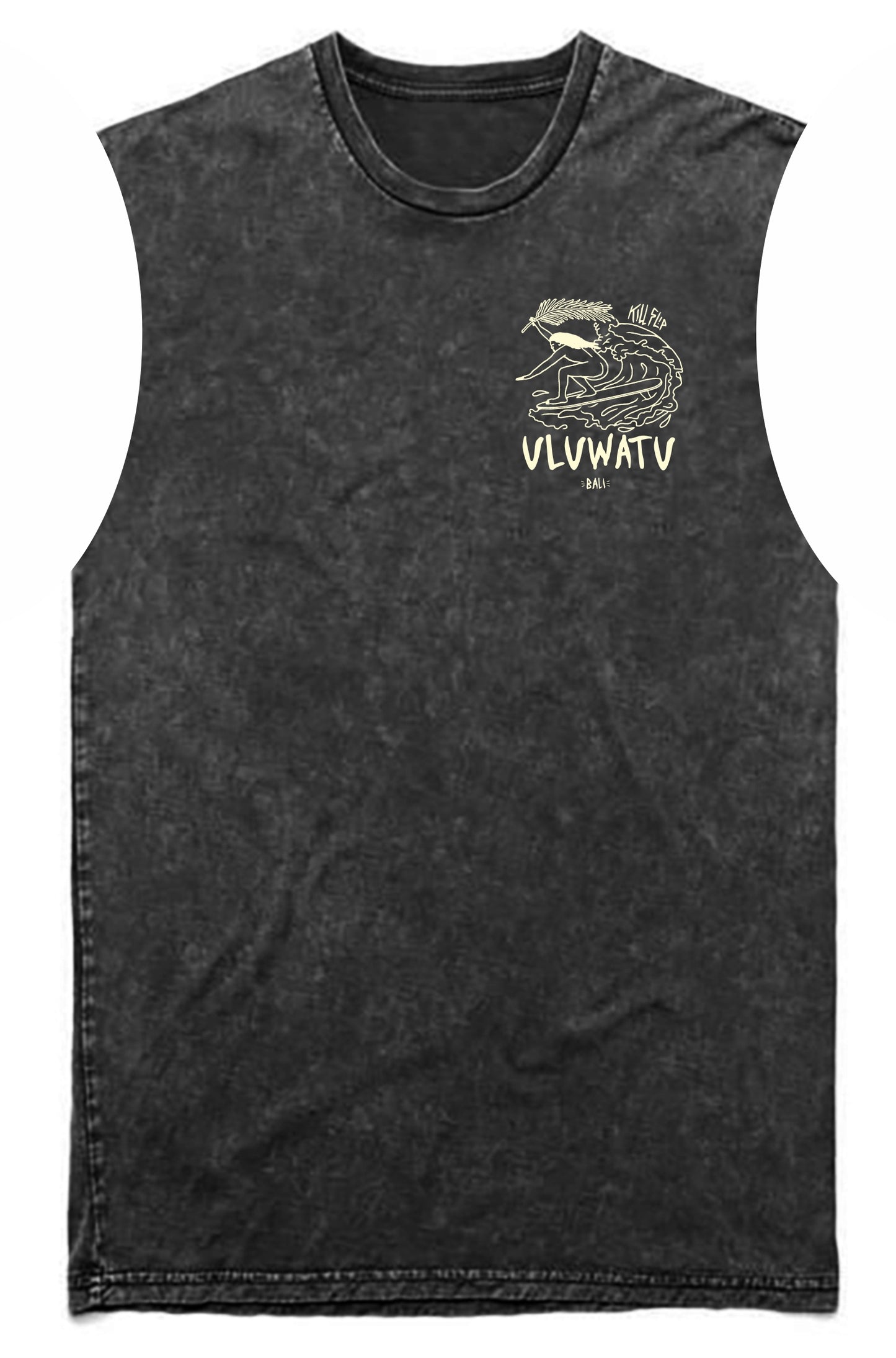 Uluwatu Muscle Tee Men - Blackwash