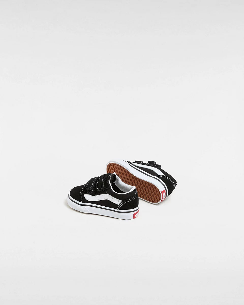 Original Vans Toddler Old Skool Hook And Loop Shoes (1-4 Years) - Black