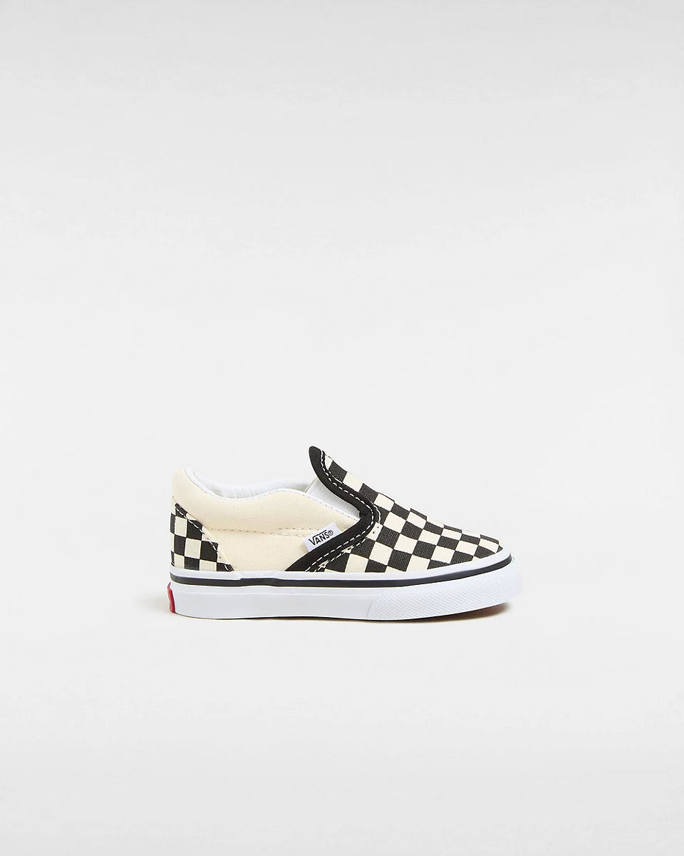 Original Vans Toddler Checkerboard Slip-On Shoes (1-4 Years) - Black/White
