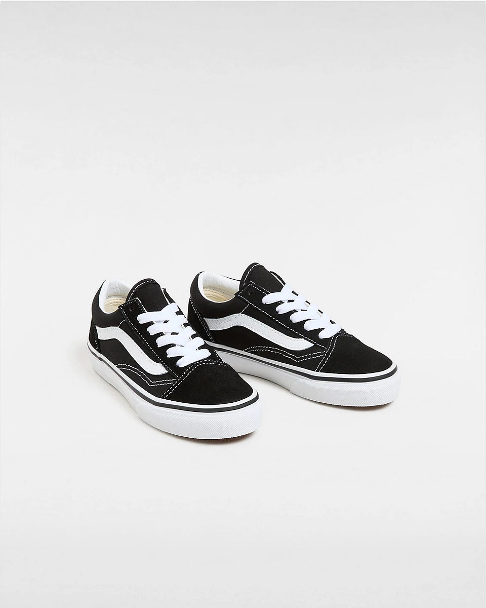 Original Vans Kids Old Skool Shoes UY (4-8 Years) - Black/True White