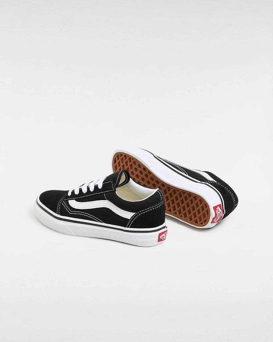 Original Vans Kids Old Skool Shoes UY (4-8 Years) - Black/True White
