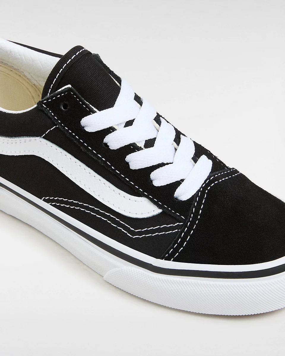 Original Vans Kids Old Skool Shoes UY (4-8 Years) - Black/True White