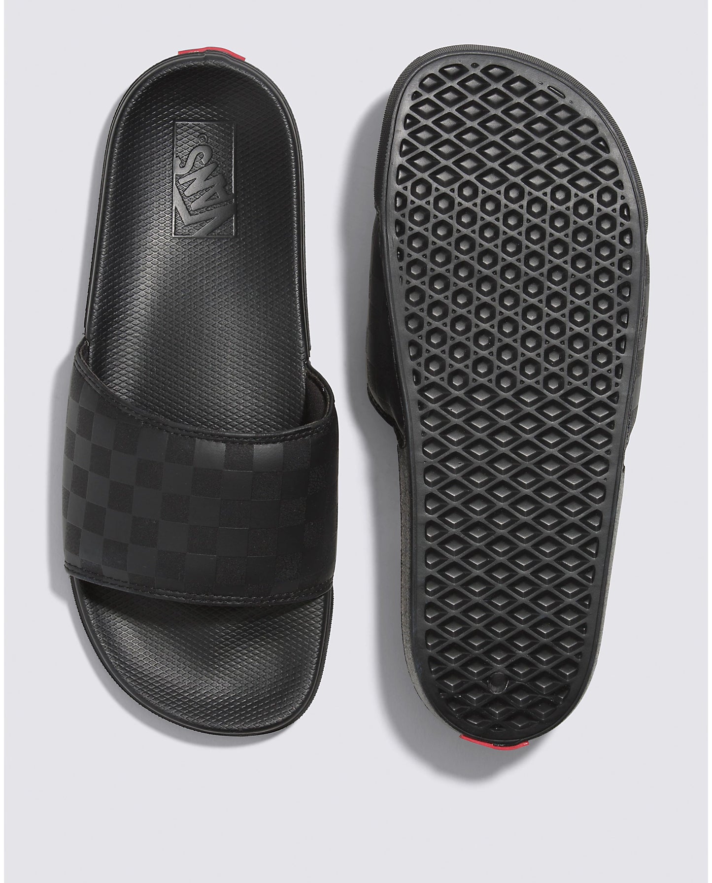 La Costa Slide - On Shoes - Checkerboard Black/Black
