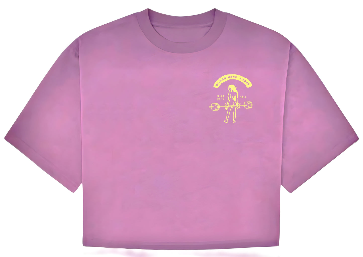 Women Wrong Crop Tee - Purplewash