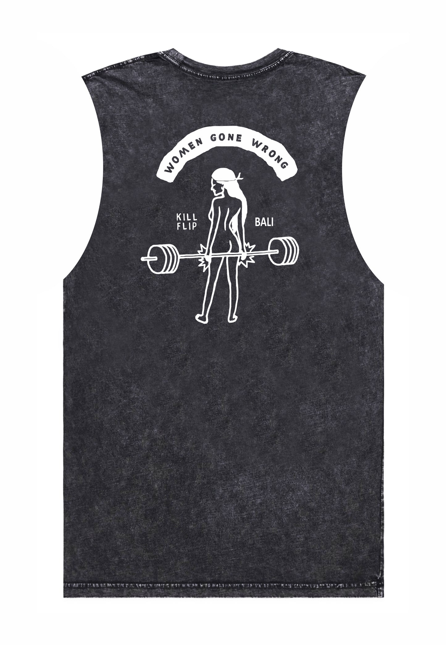 Women Wrong Muscle Tee Men - Blackwash