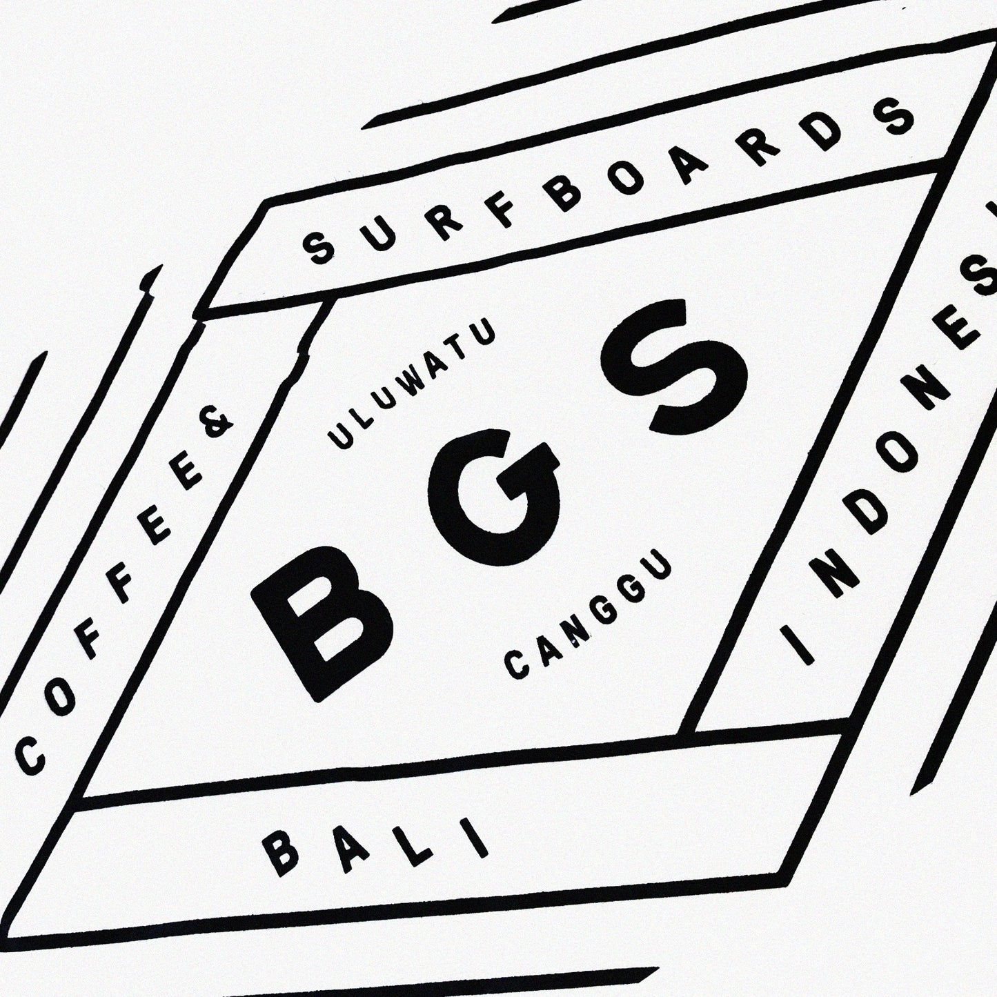 BGS Trippy Crop Tee White