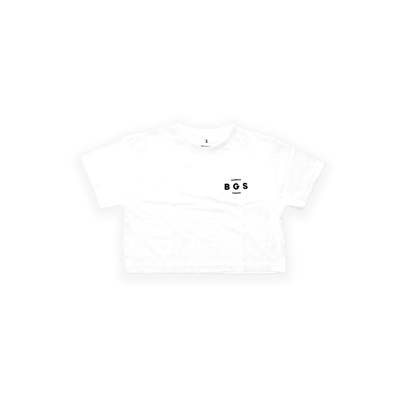 BGS Trippy Crop Tee White