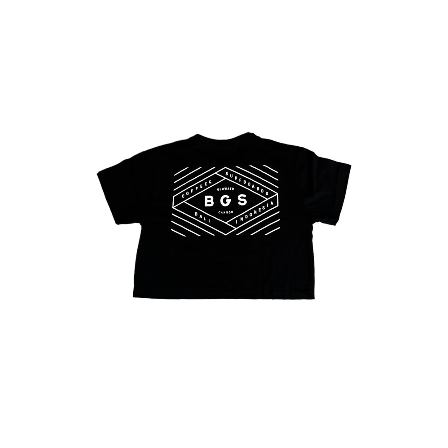 BGS Trippy Crop Tee Black