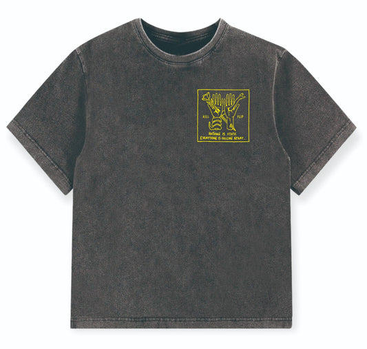 Nothing Static Boxi Tee Men - Blackwash