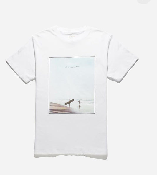 Rutopia Beach Photo Tee Men - White