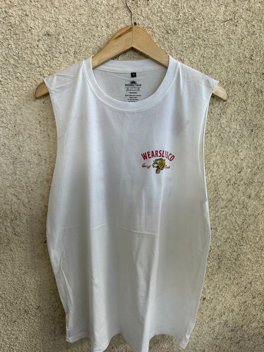 Wearsly MD Muscle Surf Tiger Men - White