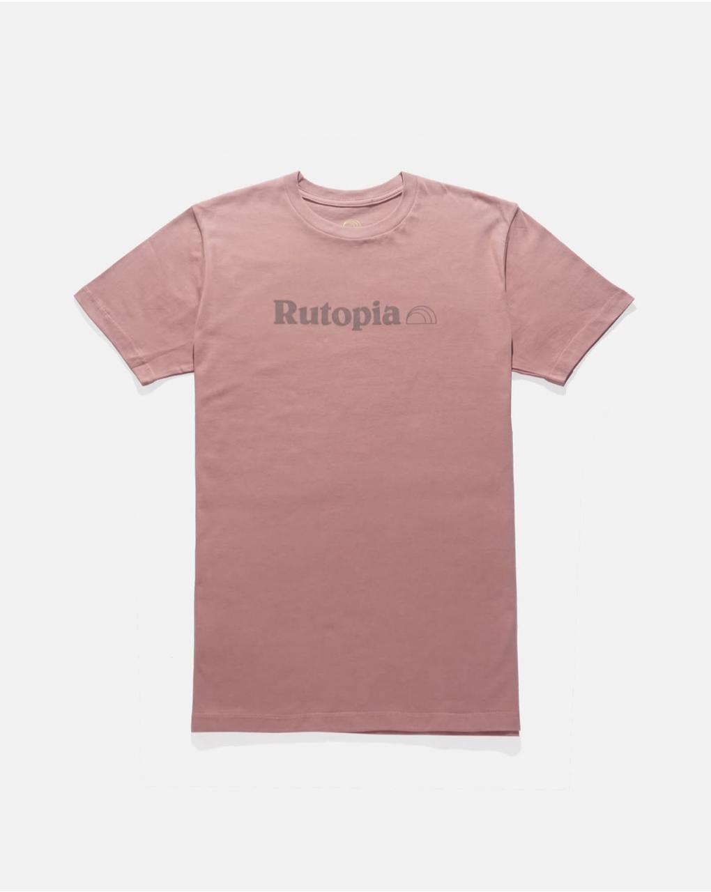 Rutopia Maroon Logo Tee Men - Maroon