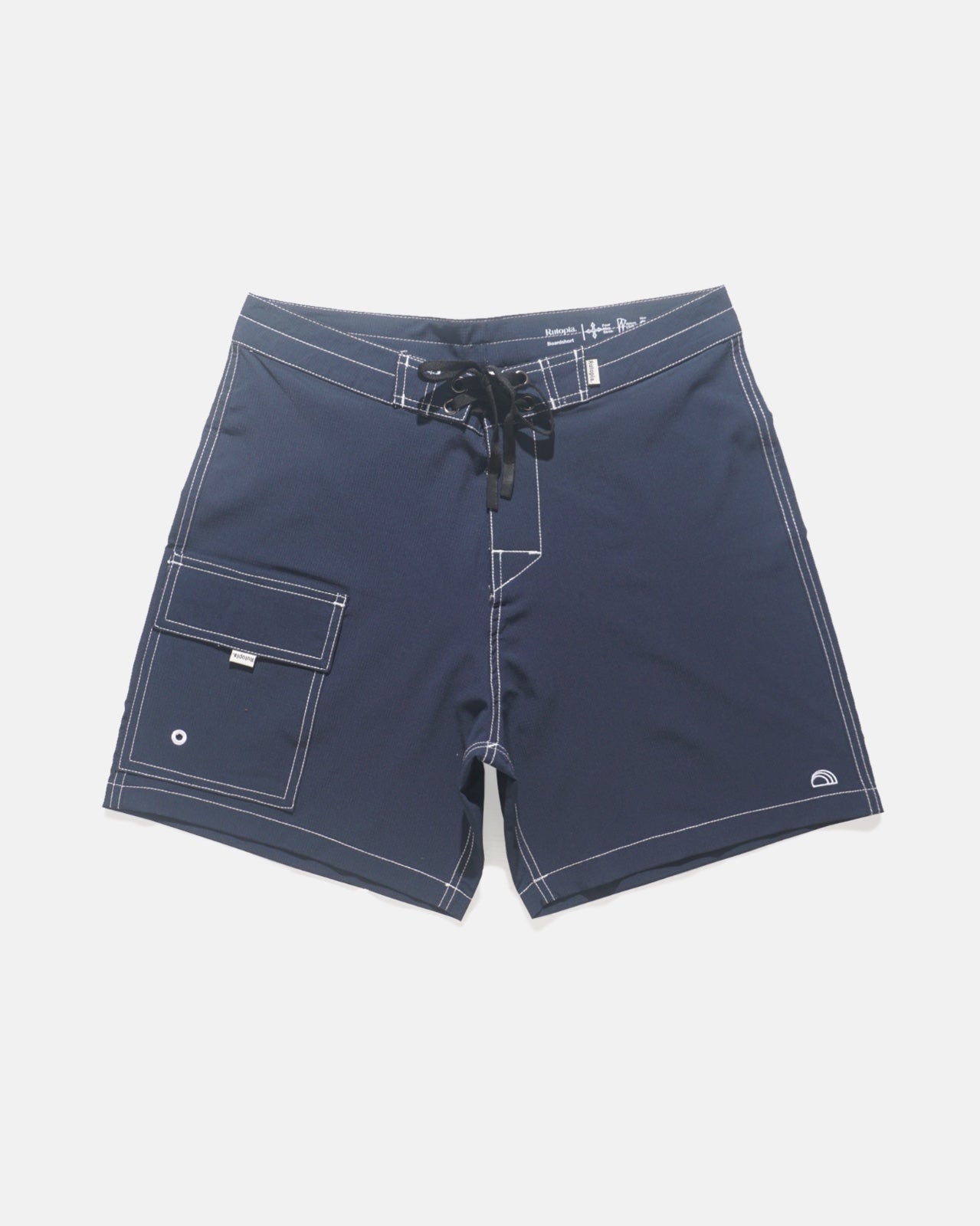 Rutopia Navy Simple Boardshort Men - Navy