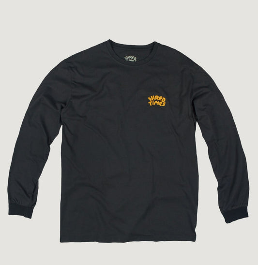 ShredTimes Longsleeve Banana - Charcoal