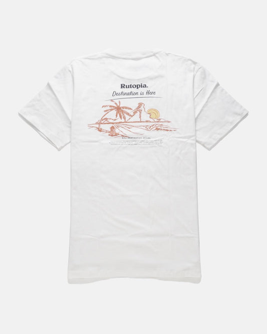 Rutopia Post Card Tee Men - Ivory