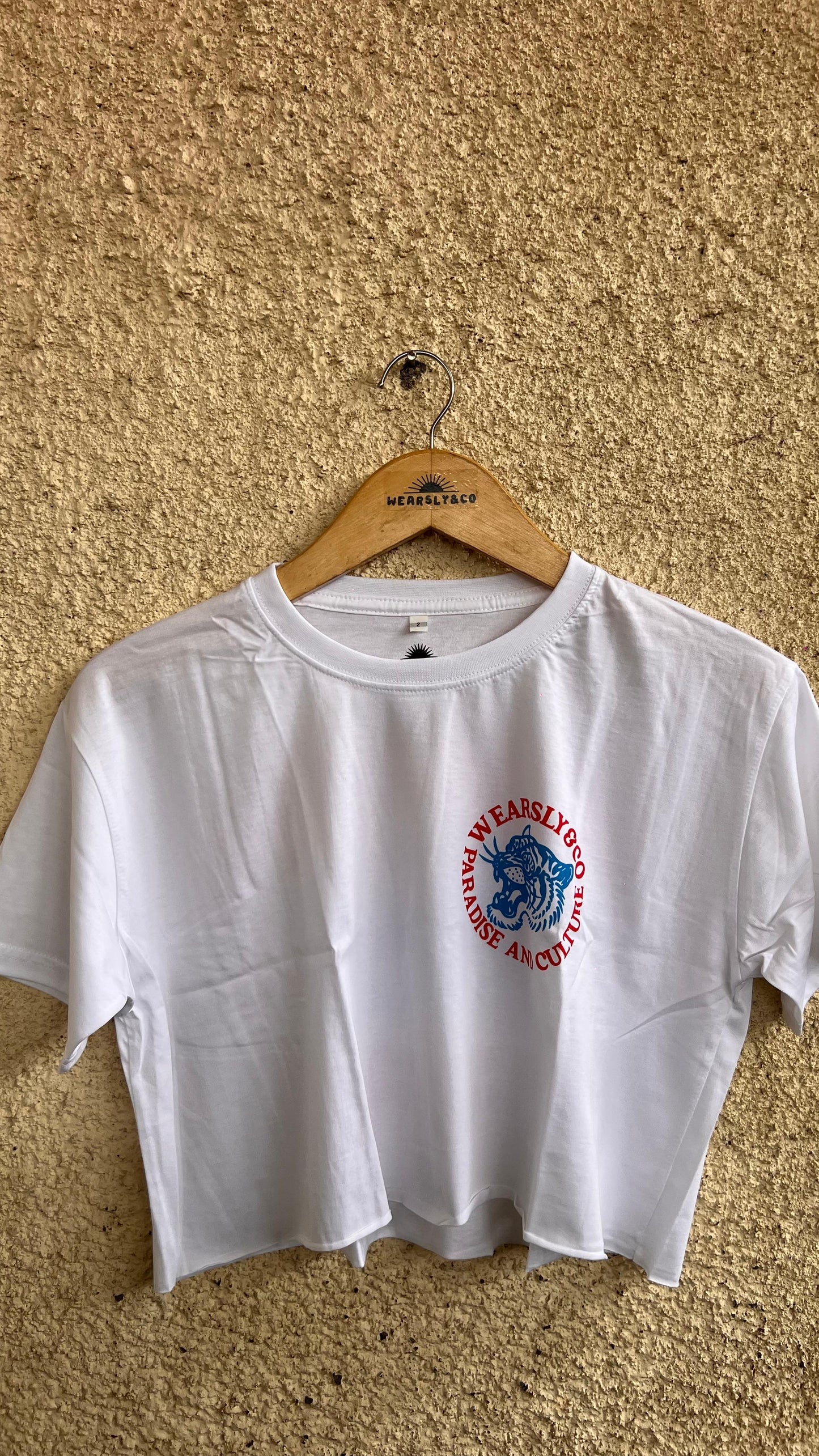 Wearsly AW Blue Tiger Tee Women - White