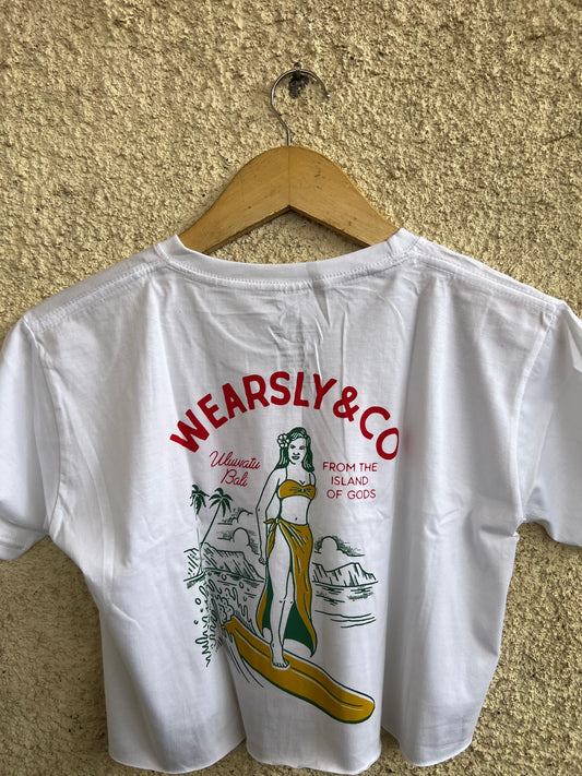 Wearsly AW Ladies Surfing Tee Women - White