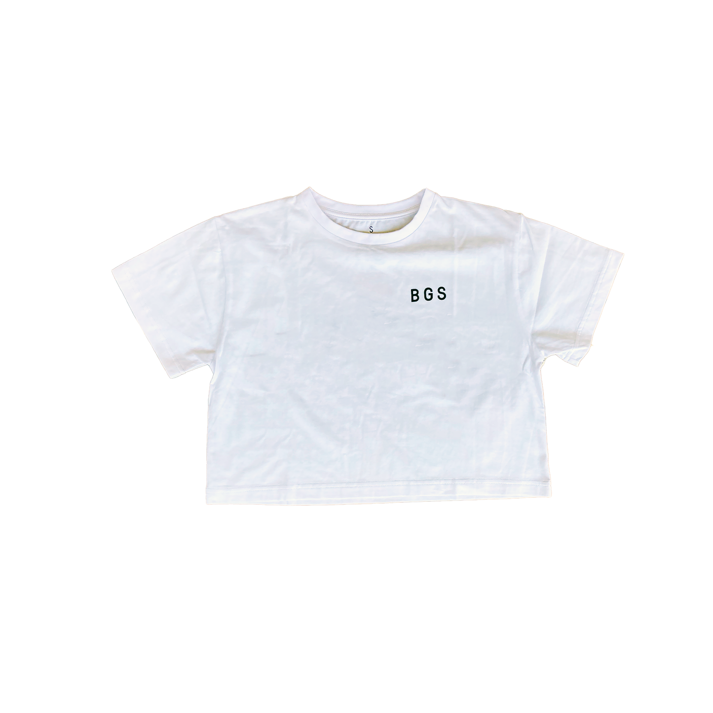BGS Mawar Crop Tee - White