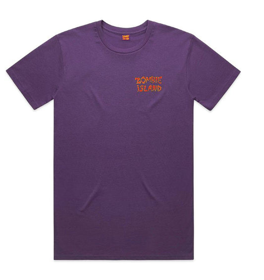 ZombieIsland Snake & Sword Tee Men - Purple
