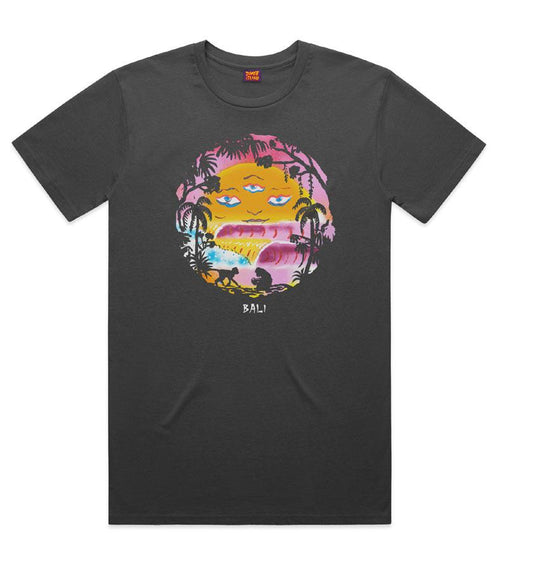 ZombieIsland Bali Sunset Tee Men - Dark Grey