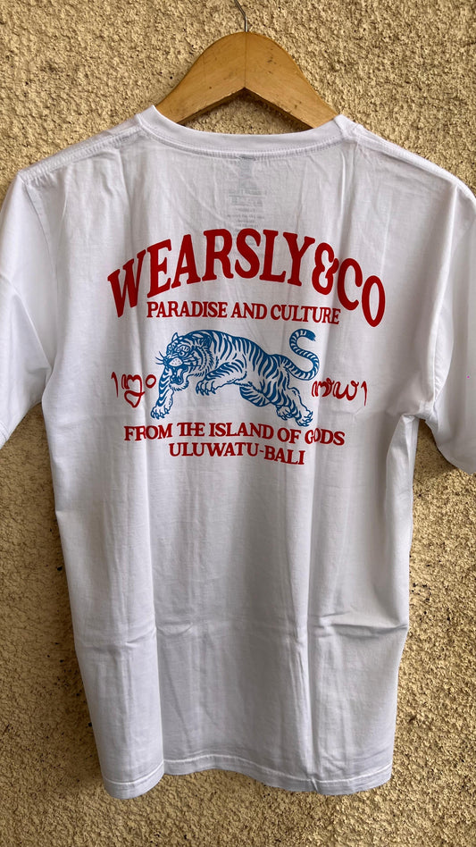 Wearsly MD Blue Sun Tee Men - White