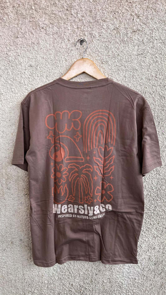 Wearsly MD Inspired Nature Tee Men - Brown