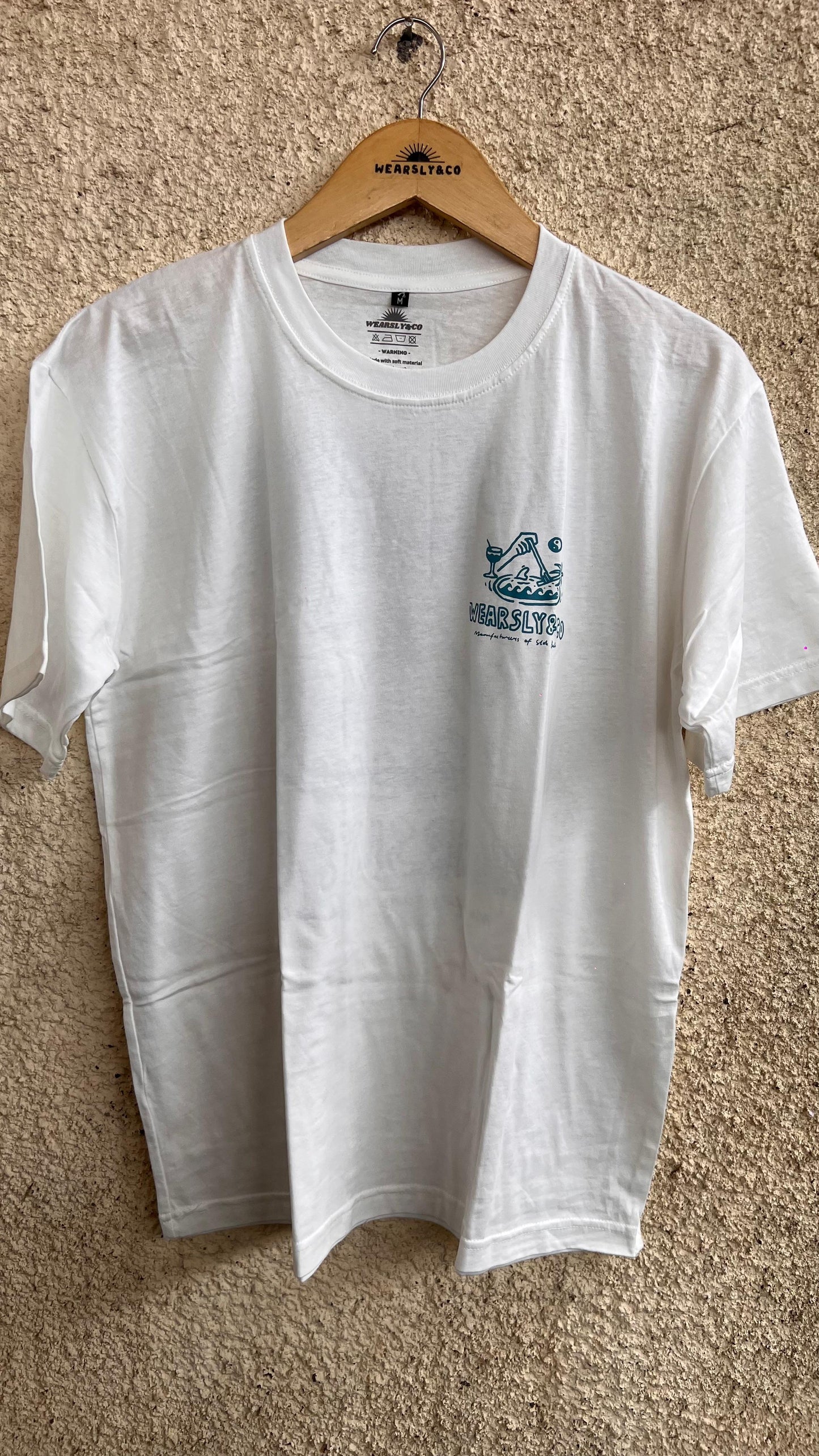 Wearsly MD Just Happy To Be Here Tee Men - White