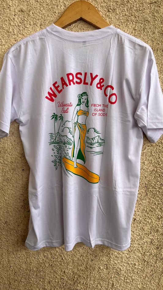 Wearsly MD Ladies Surfing Tee Men - White