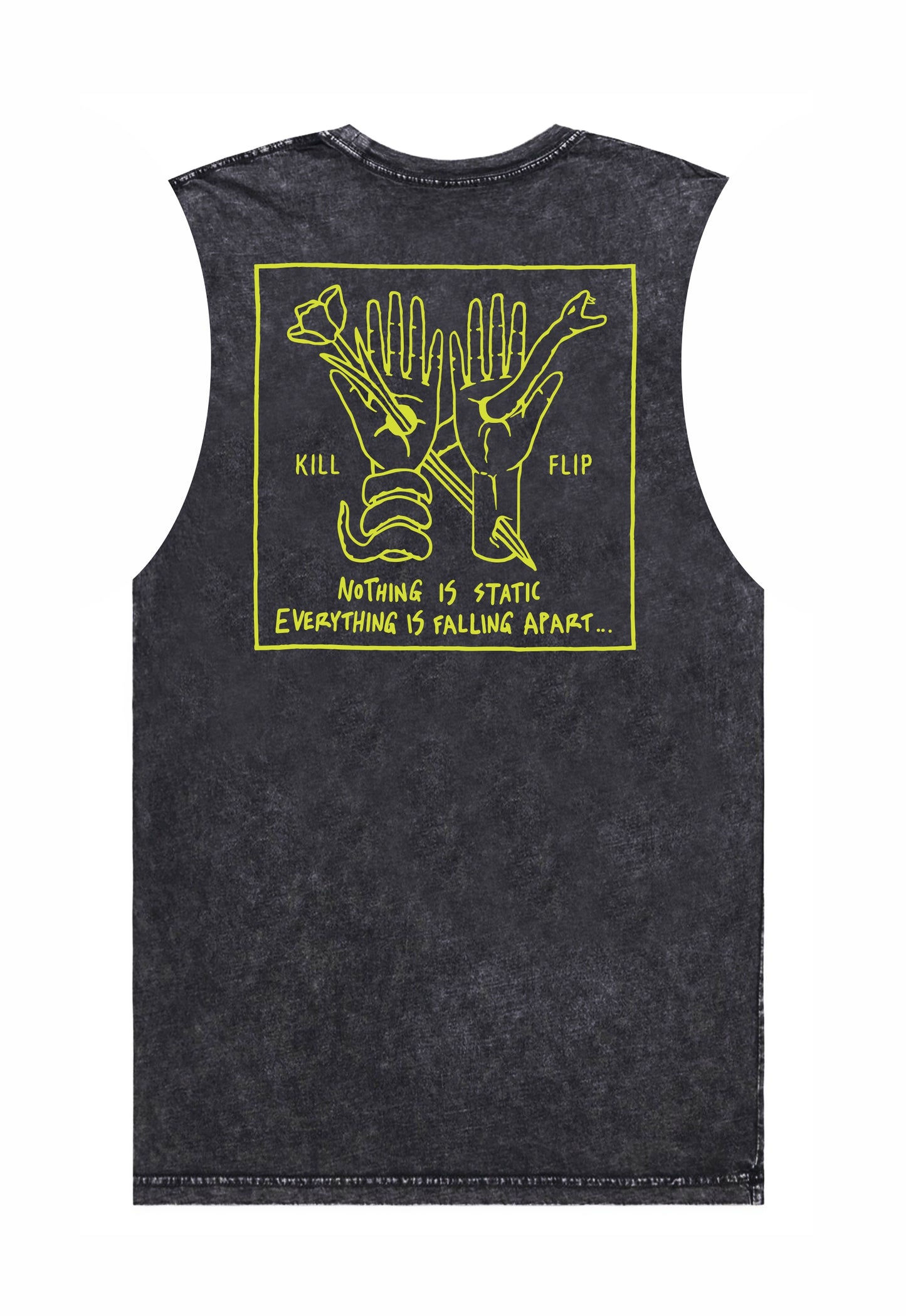 Nothing Static Muscle Tee Men - Blackwash