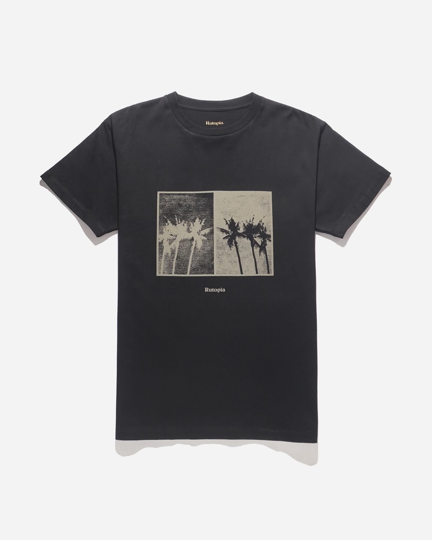 Rutopia Palm Gradient Tee Men - Black